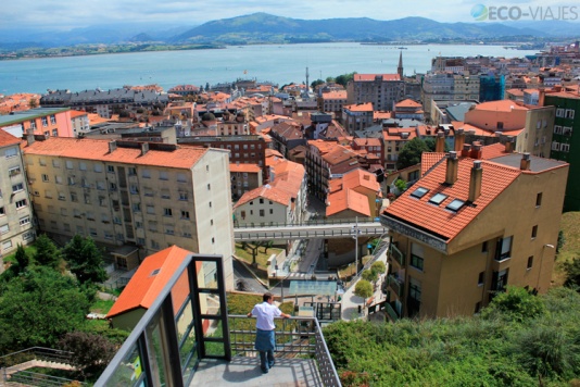 Funicular y panorámicas sobre la bahía de Santander